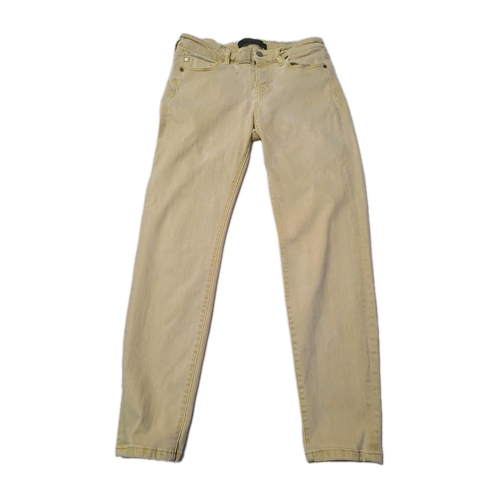 Liverpool LA Yellow Crop Skinny Jeans Size 6/28 Women's Casual Stretch Pants